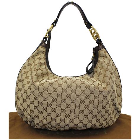 gucci canvas hobo